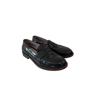 Johnston and Murphy Gwynn Black Patent Penny Loafers, 8